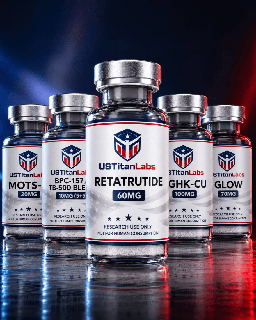 US Titan Labs Retatrutide 10mg research vial